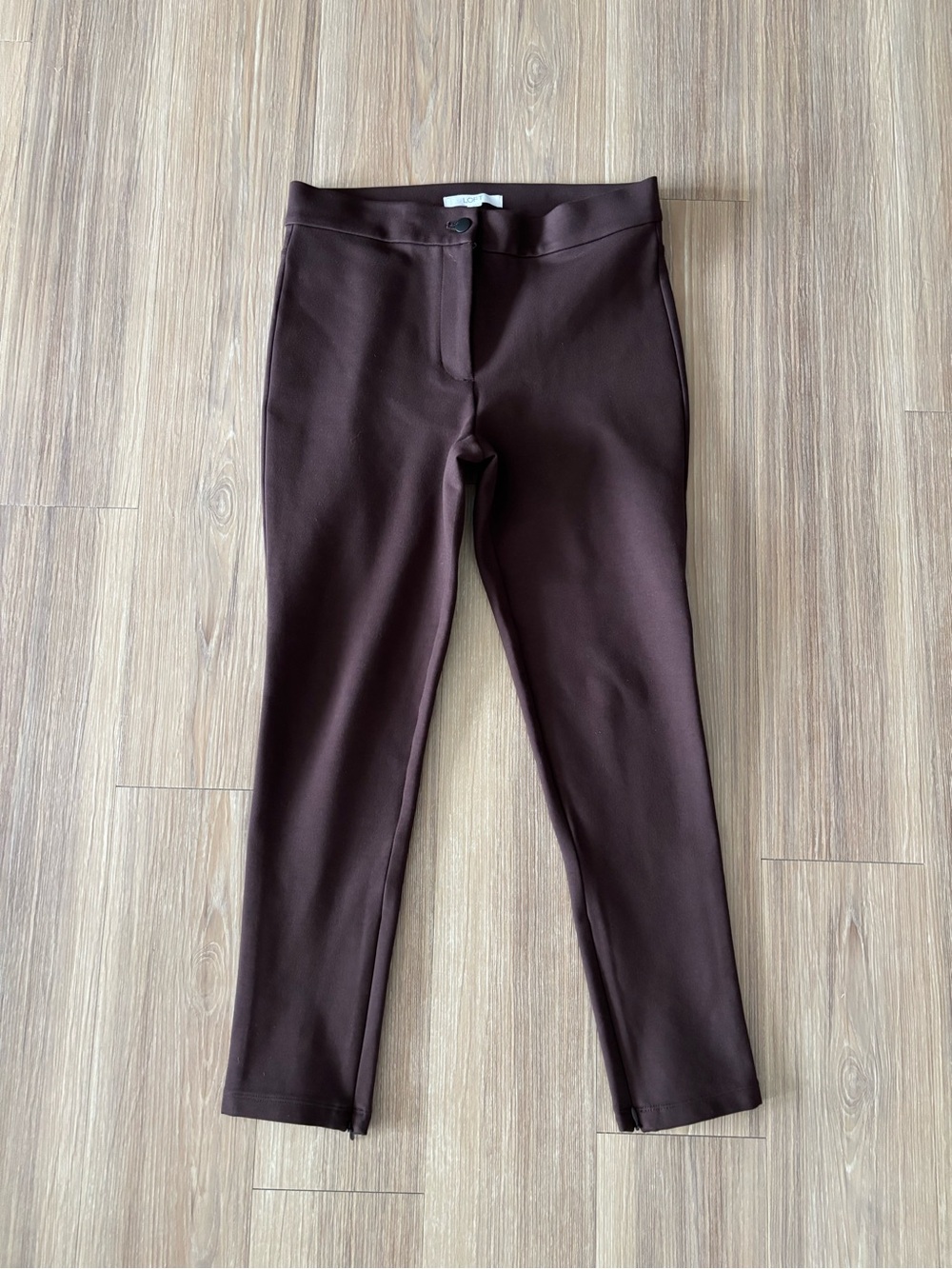 LOFT Riding Pants Brown Mid Rise Stretch Women 8P Equestrian Classic Preppy